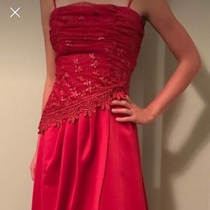 Floor length prom dress